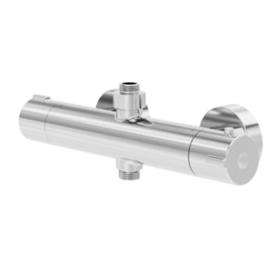 Mitigeur de douche thermostatique, chrome, GoodHome Rannell