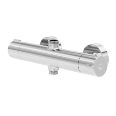 Mitigeur de douche thermostatique, chrome, GoodHome Rannell