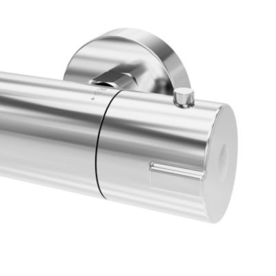 Mitigeur de douche thermostatique, chrome, GoodHome Rannell