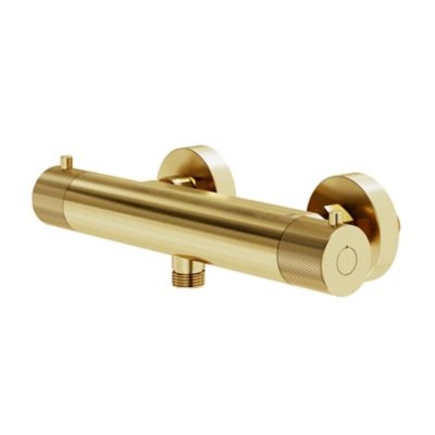 Mitigeur de douche thermostatique, doré brossé, GoodHome Owens