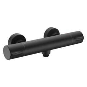 Mitigeur de douche thermostatique noir, Edouard Rousseau Kilya