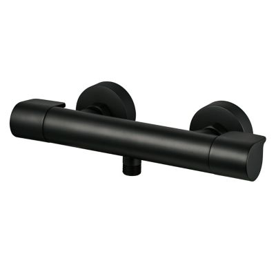 Mitigeur de douche thermostatique noir GoodHome Cavally
