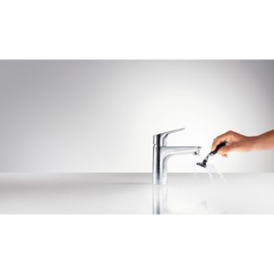 Mitigeur de lavabo 100 avec tirette et vidage chromé Focus Hansgrohe