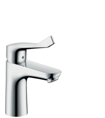 Mitigeur de lavabo 100 CH3 CoolStart avec poignée extra longue, chrome, Hansgrohe Focus