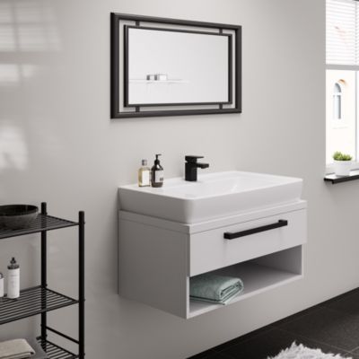 Mitigeur de lavabo 70 hansgrohe Vernis Shape noir mat