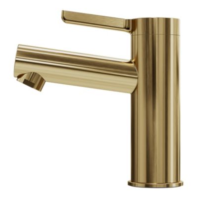 Mitigeur de lavabo avec mousseur orientable, taille M, doré, H.14,3 cm, GoodHome Maza