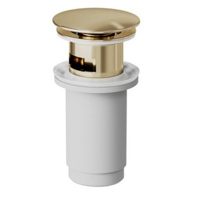 Mitigeur de lavabo avec mousseur orientable, taille M, doré, H.14,3 cm, GoodHome Maza