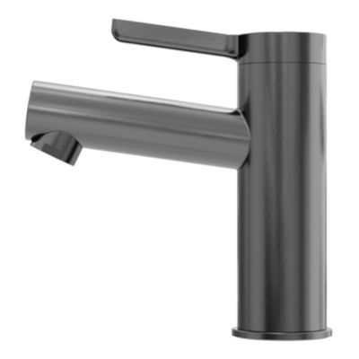 Mitigeur de lavabo avec mousseur orientable, taille M, gun metal, H.14,3 cm, GoodHome Maza