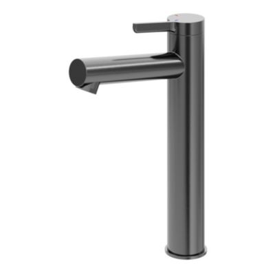 Mitigeur de lavabo avec mousseur orientable, taille XL, gun metal, H.25,7 cm, GoodHome Maza