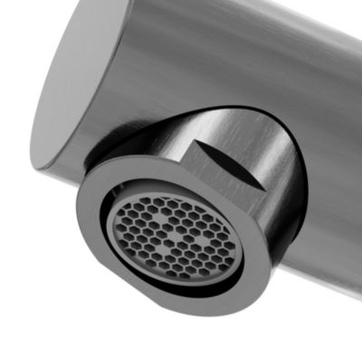 Mitigeur de lavabo avec mousseur orientable, taille XL, gun metal, H.25,7 cm, GoodHome Maza