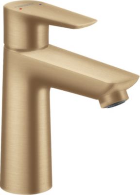 Mitigeur de lavabo avec tirette et vidage bronze brossé, Hansgrohe Talis E 110 EcoSmart