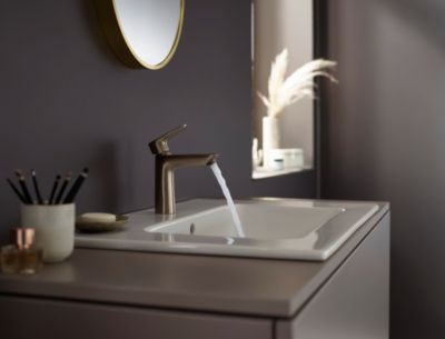 Hansgrohe Talis E Mitigeur de lavabo 150 noir chromé brossé, avec