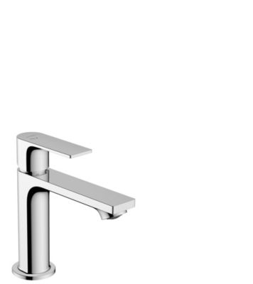 Mitigeur de lavabo avec tirette et vidage chromé, Hansgrohe Rebris E 110 CoolStart