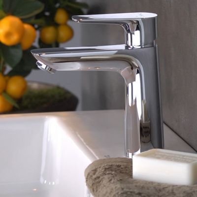 Hansgrohe Vivenis Mitigeur Lavabo 110 Mm Cascade – Chromé Avec Tirette Et EcoSmart