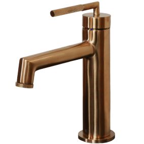 Mitigeur de lavabo bas cuivre brossé Essebagno Portofino