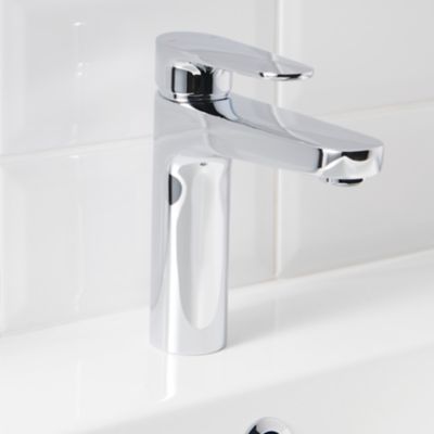Mitigeur de lavabo chromé GoodHome Cavally L