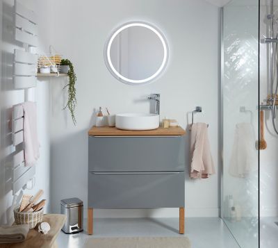 Mitigeur de lavabo chromé GoodHome Cavally XL