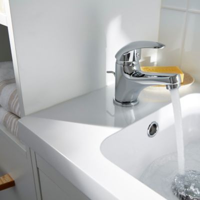 Mitigeur de lavabo chromé GoodHome Eidar