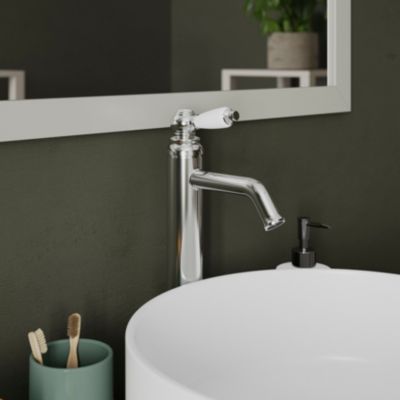 Mitigeur de lavabo chromé GoodHome Etel XL