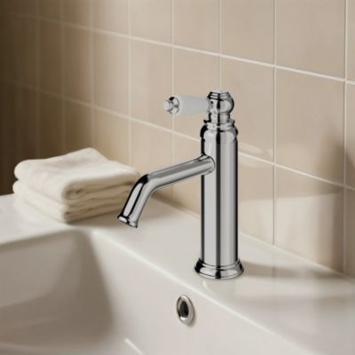Mitigeur de lavabo chromé GoodHome Etel