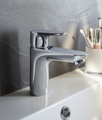 Mitigeur de lavabo chromé Hansgrohe Ecos L