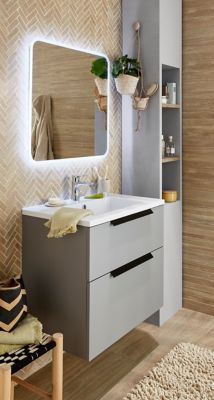 Mitigeur de lavabo chromé Hansgrohe Ecos L