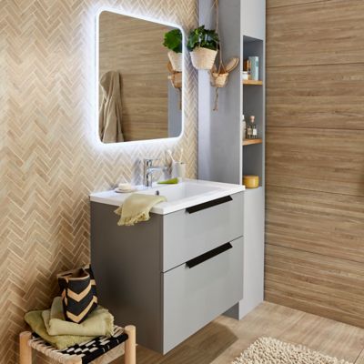 Mitigeur de lavabo chromé Hansgrohe Ecos L