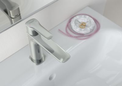Mitigeur de lavabo chromé Hansgrohe MySport L Fine