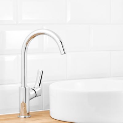 Mitigeur de lavabo chromé Hansgrohe MySport Swivel