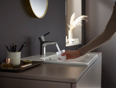 Mitigeur de lavabo chromé Hansgrohe Waterforms L CoolStart