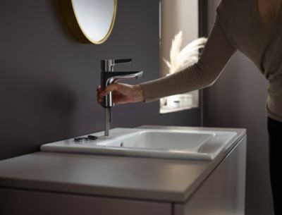 Mitigeur de lavabo chromé Hansgrohe Waterforms L CoolStart