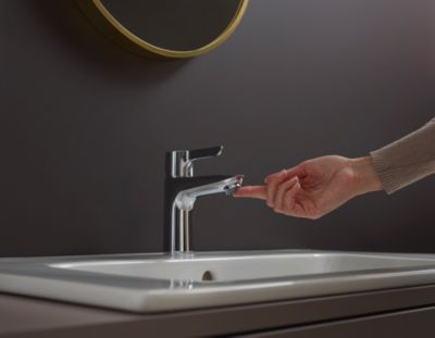 Mitigeur de lavabo chromé Hansgrohe Waterforms L CoolStart