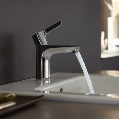 Mitigeur de lavabo chromé Hansgrohe Waterforms L CoolStart