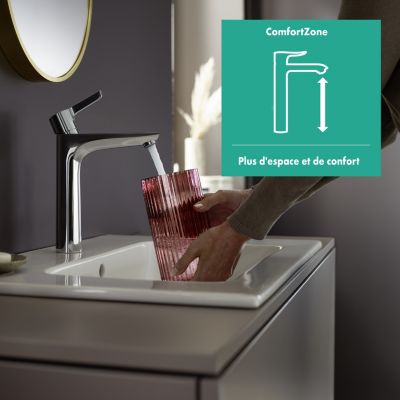 Mitigeur de lavabo chromé Hansgrohe Waterforms XL