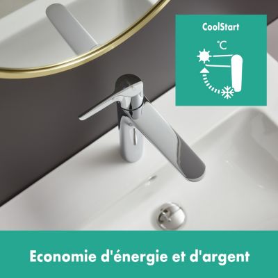 Mitigeur de lavabo chromé Hansgrohe Waterforms XL