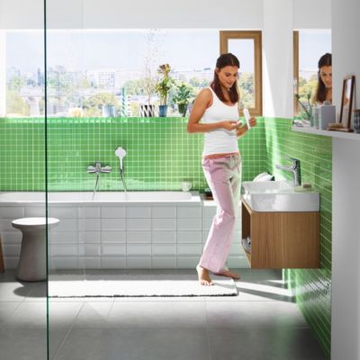 Mitigeur de lavabo chromé Novus 100 Hansgrohe