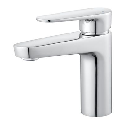Mitigeur de lavabo chromé taille M avec bonde clic-clac, GoodHome Cavally