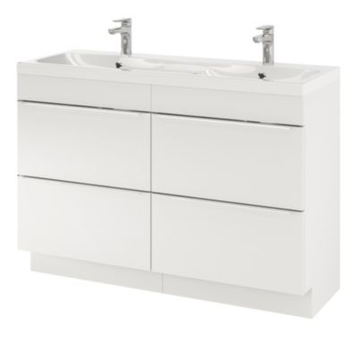 Mitigeur de lavabo chromé taille M avec bonde clic-clac, GoodHome Cavally