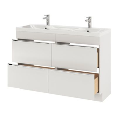 Mitigeur de lavabo chromé taille M avec bonde clic-clac, GoodHome Cavally