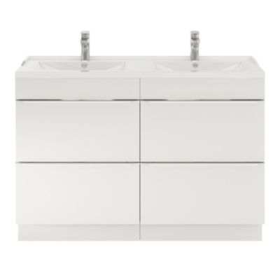 Mitigeur de lavabo chromé taille M avec bonde clic-clac, GoodHome Cavally