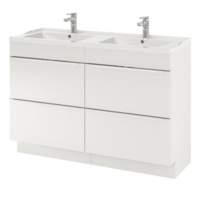 Mitigeur de lavabo chromé taille M avec bonde clic-clac, GoodHome Cavally