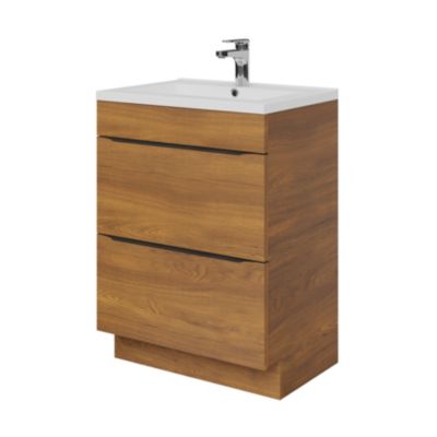 Mitigeur de lavabo chromé taille M avec bonde clic-clac, GoodHome Cavally