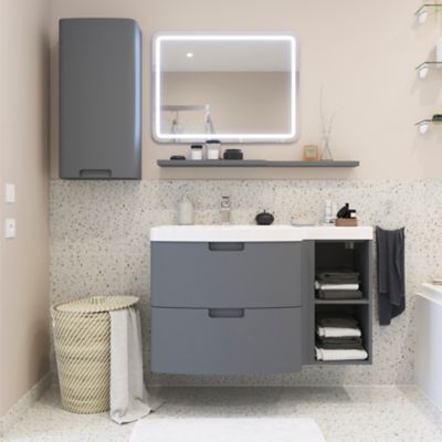 Mitigeur de lavabo chromé taille M avec bonde clic-clac, GoodHome Teesta