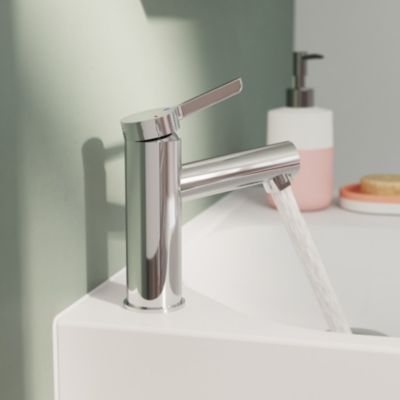 Mitigeur de lavabo chrome taille M, GoodHome Maza