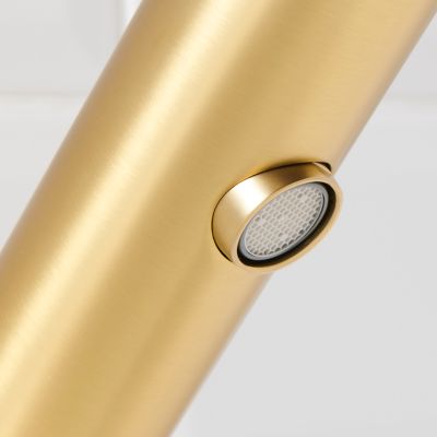 Mitigeur de lavabo doré brossé GoodHome Nyasa