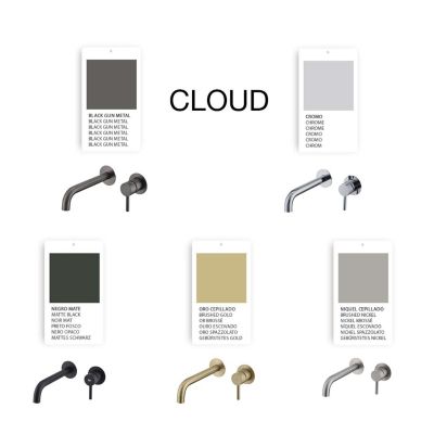 Mitigeur de lavabo encastré SKY BATH chromé Inox S304 série Cloud