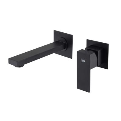 Mitigeur de lavabo encastré SKY BATH noir mat PVD Inox S304 série Thunder