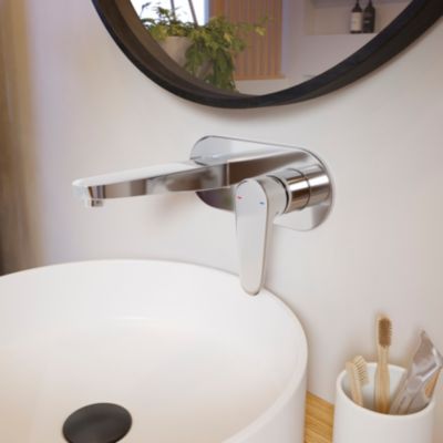 Mitigeur de lavabo encastré chromé GoodHome Cavally