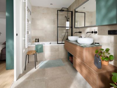 Mitigeur de lavabo encastré, noir, Essebagno Lollipop