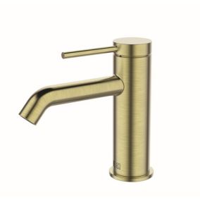 Mitigeur de lavabo EsseBagno en laiton or brossé